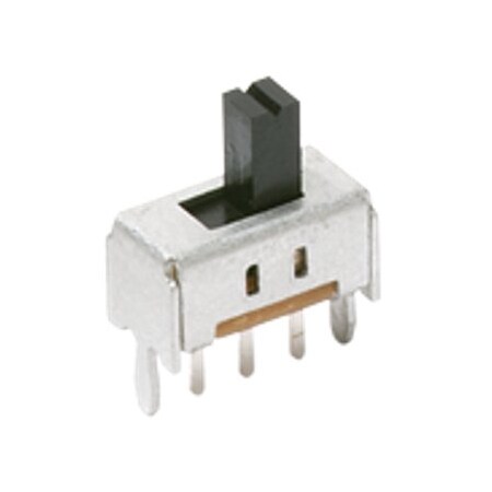 C&K Components Slide Switch, 2 Positions, Spdt, On-On, Latched, 0.1A, 12Vdc, 5 Pcb Hole Cnt, Solder Terminal,  OS102011MA1QN1